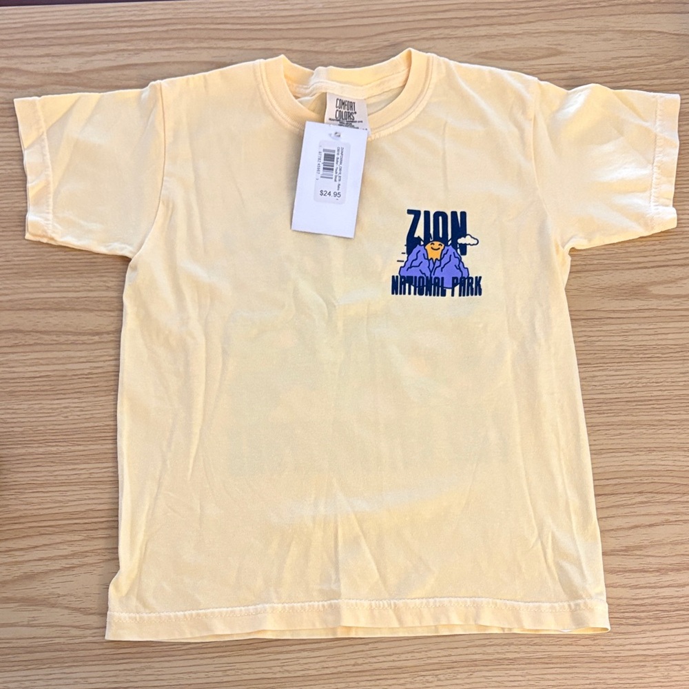Zion National Park Yellow Baby Tee